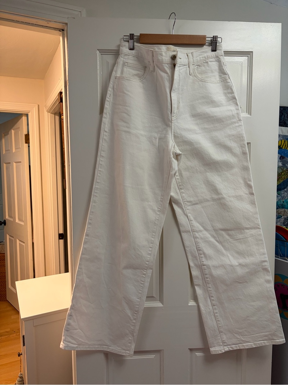 Universal Thread White High-Rise Wide-Leg Jeans